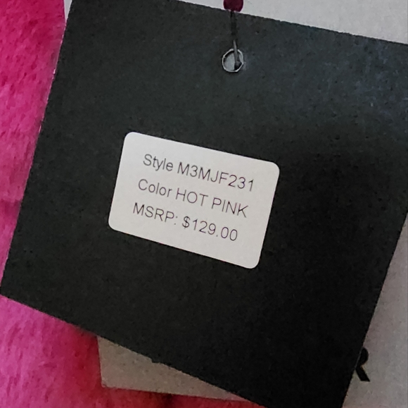 Marc New York Faux Hot Pink Fur Vest NEW! - Picture 6 of 13